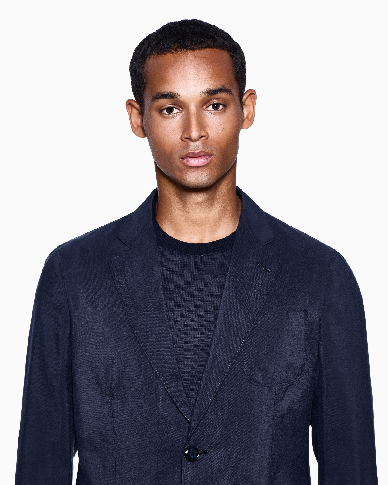 UPTON LINE SINGLE-BREASTED JACKET IN WASHED SILK - 5