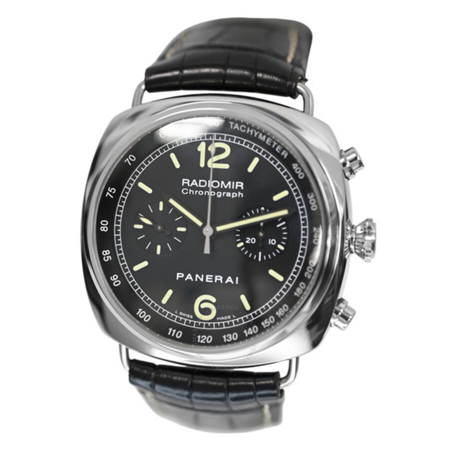 Pre-owned Panerai Radiomir Chronograph Chronograph Tachymeter Black Dial Men's Watch PAM00288 - 2