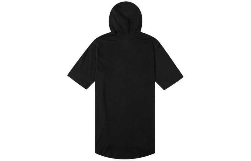 Jordan Air Jordan Athleisure Casual Sports Solid Color Hooded Short Sleeve T-Shirt 'Black'  DA9872-010 outlook