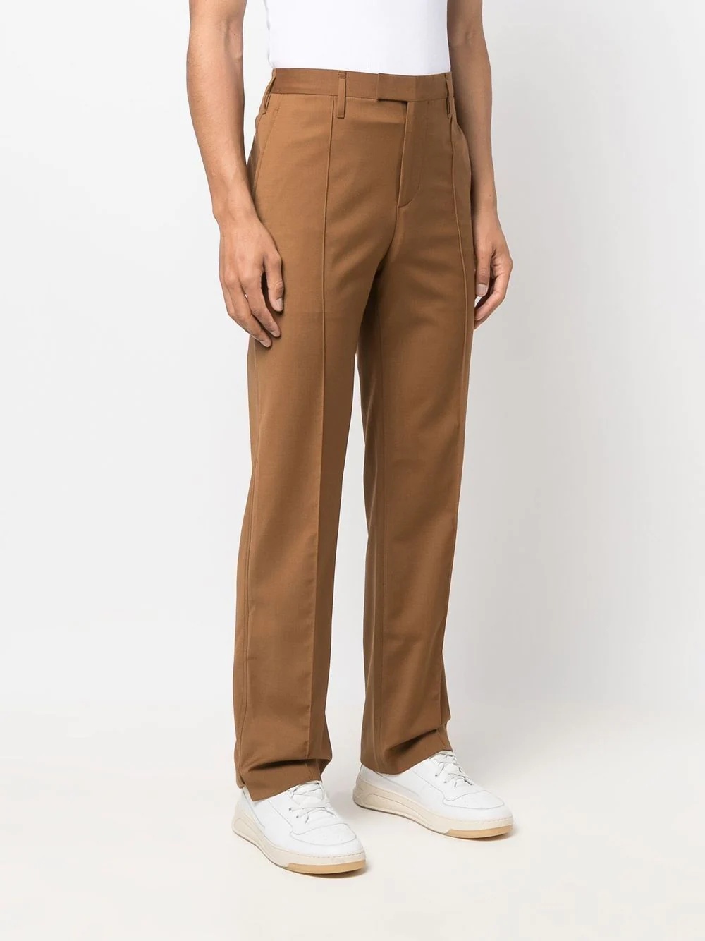 tailored straight-leg trousers - 3