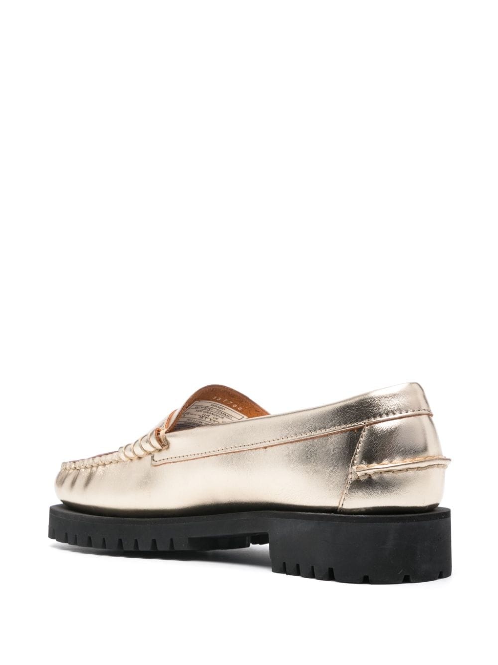 Dan 20mm metallic leather loafers - 3