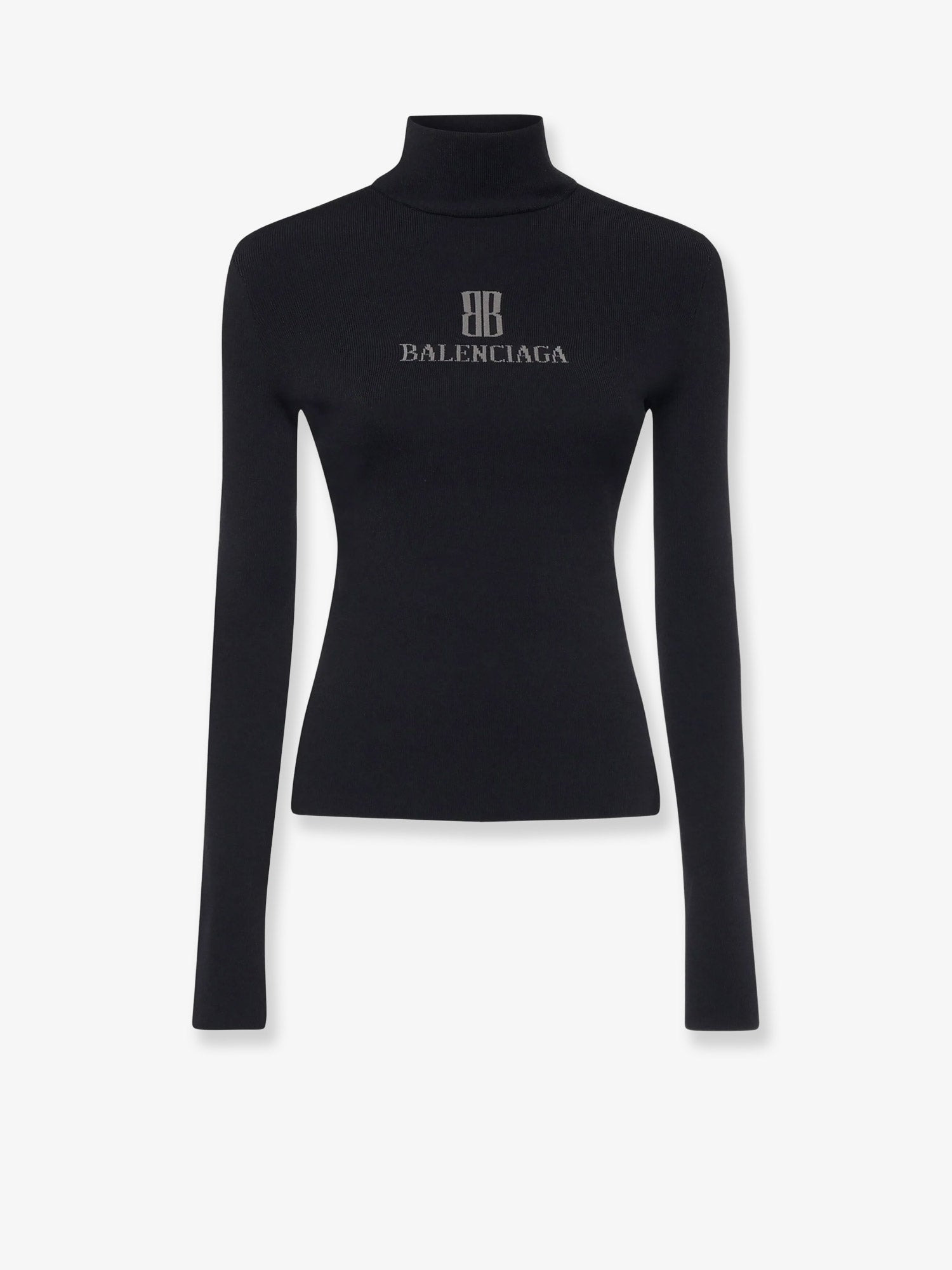 Balenciaga Turtleneck With Lettering Logo On The Front - 1
