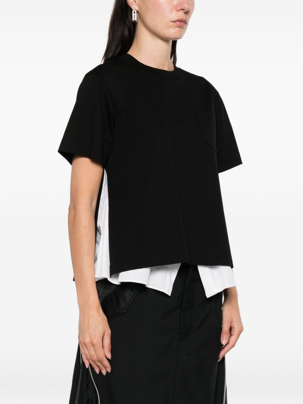 chest-pocket layered T-shirt - 3