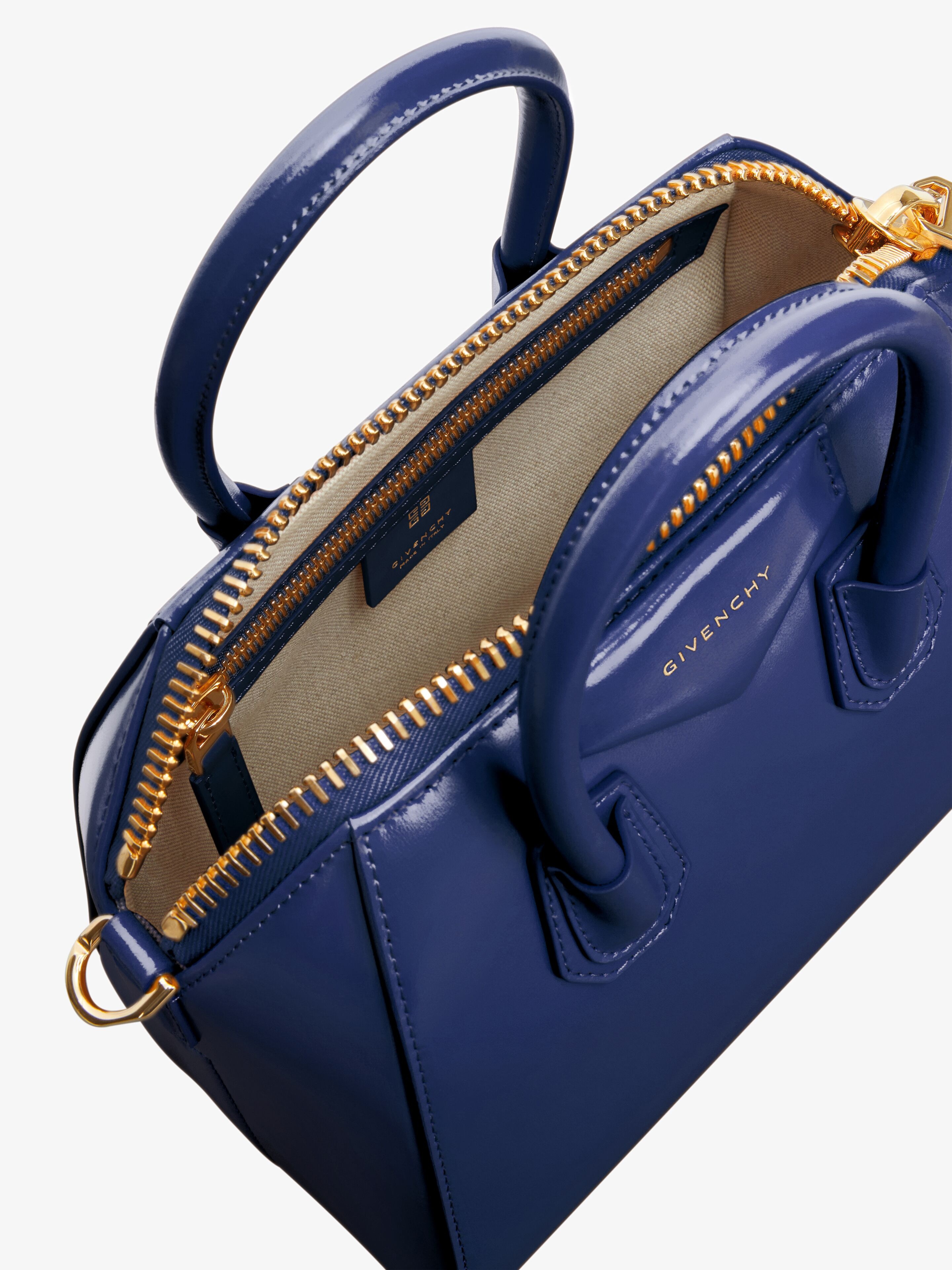 MINI ANTIGONA BAG IN BOX LEATHER - 4