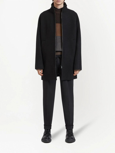 Z Zegna high-neck wool coat outlook