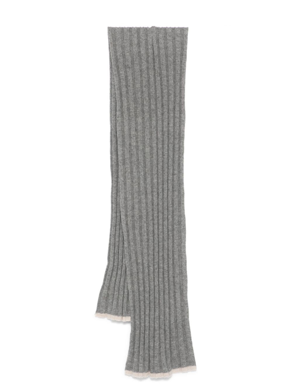 Brunello Cucinelli Men Ribbed Scarf - 1