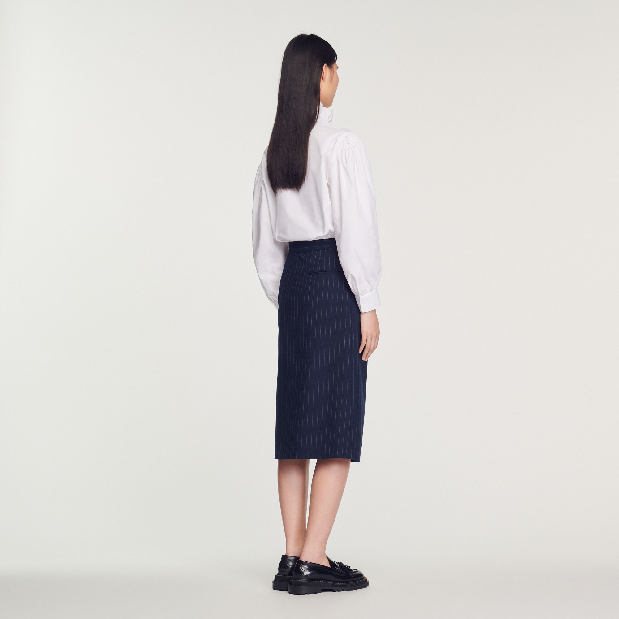 Striped zip skirt - 6