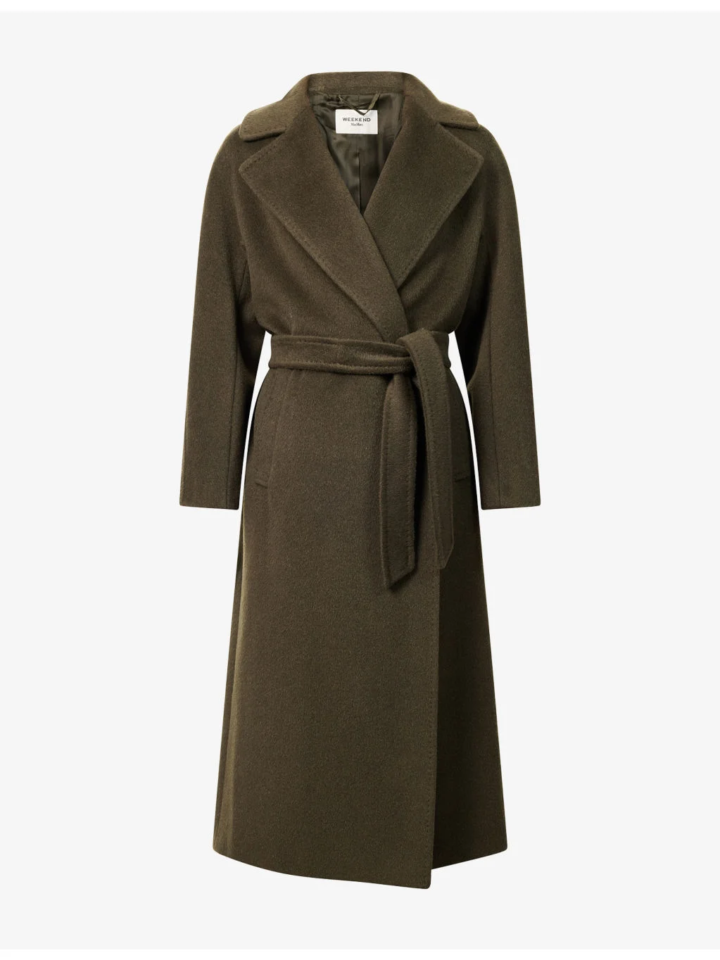 Longline Tie-Waist Wool Alpaca-Blend Coat - 1