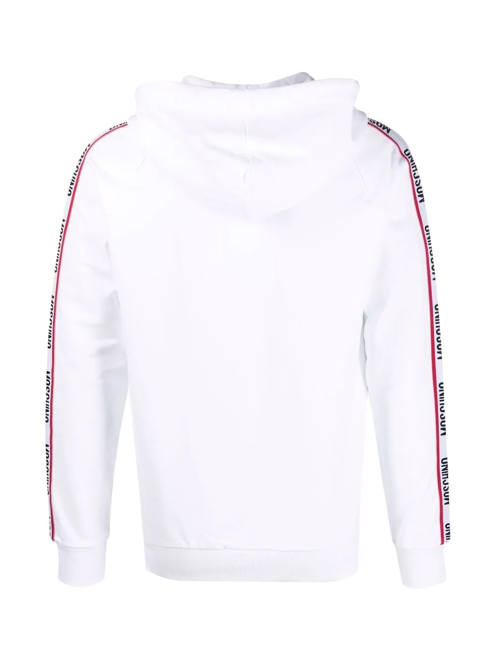 logo-tape zip-up hoodie - 2