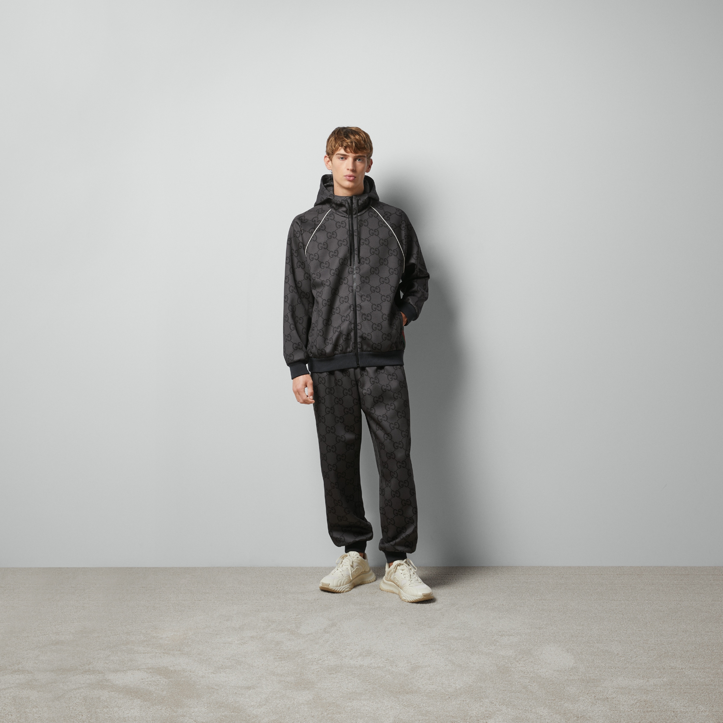 Jumbo GG zip jacket with Web - 2