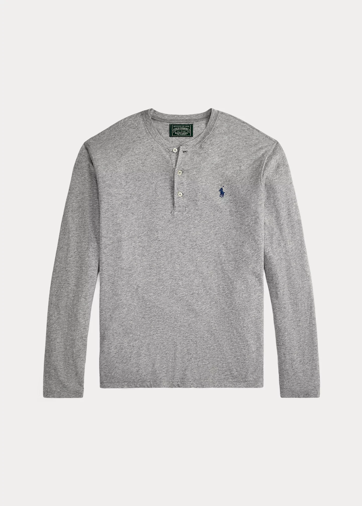Slub Jersey Henley Shirt - 1