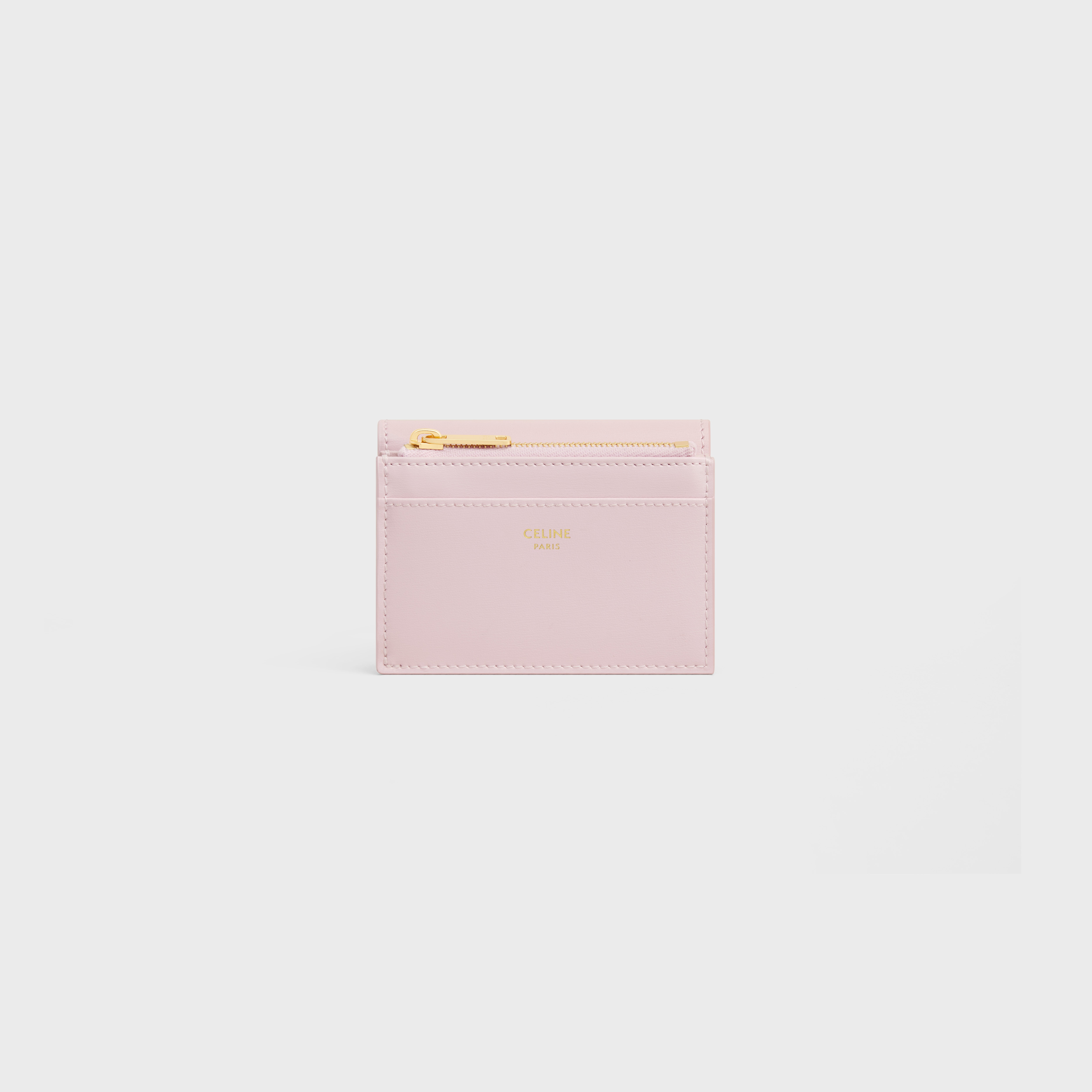 COMPACT WALLET WITH COIN TRIOMPHE in Shiny calfskin - 3