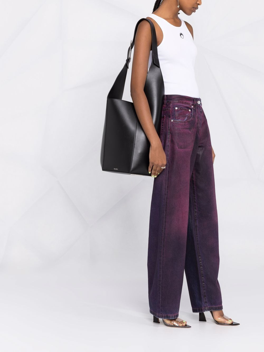 leather tote bag - 2