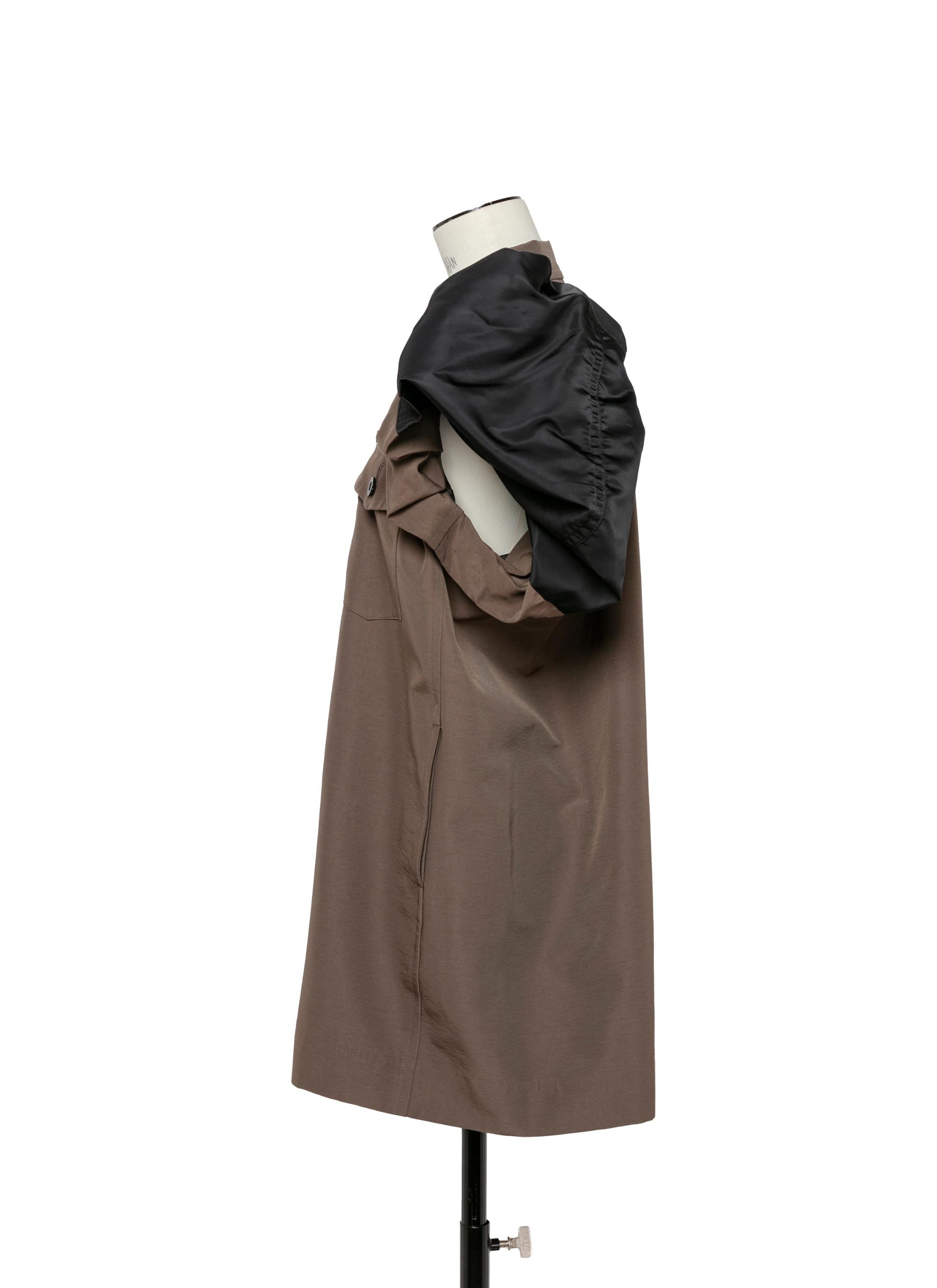 Nylon Twill Mix Grosgrain Dress - 3
