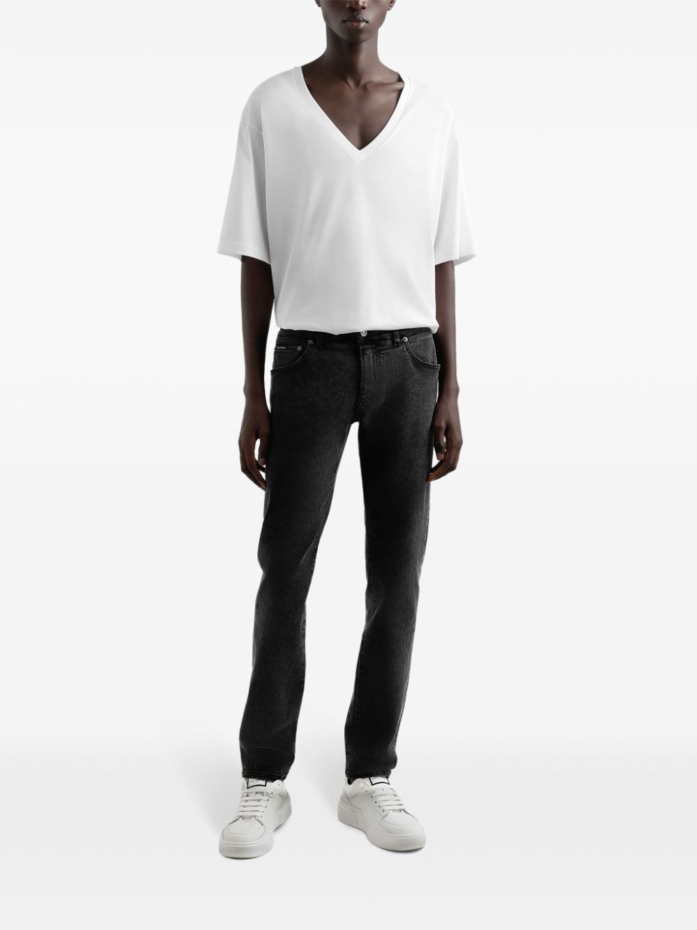 slim-cut jeans - 2
