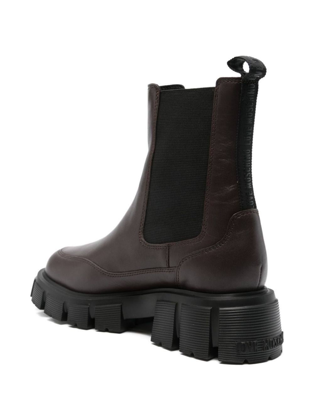40mm leather chunky  boots - 3