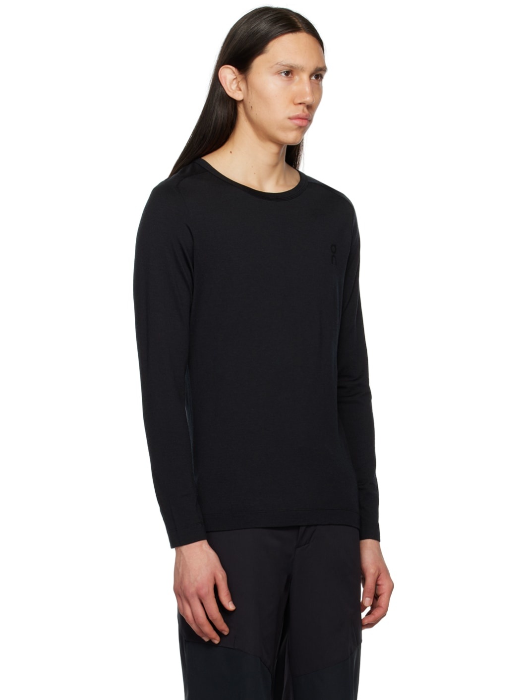 Black Lightweight Long Sleeve T-Shirt - 2