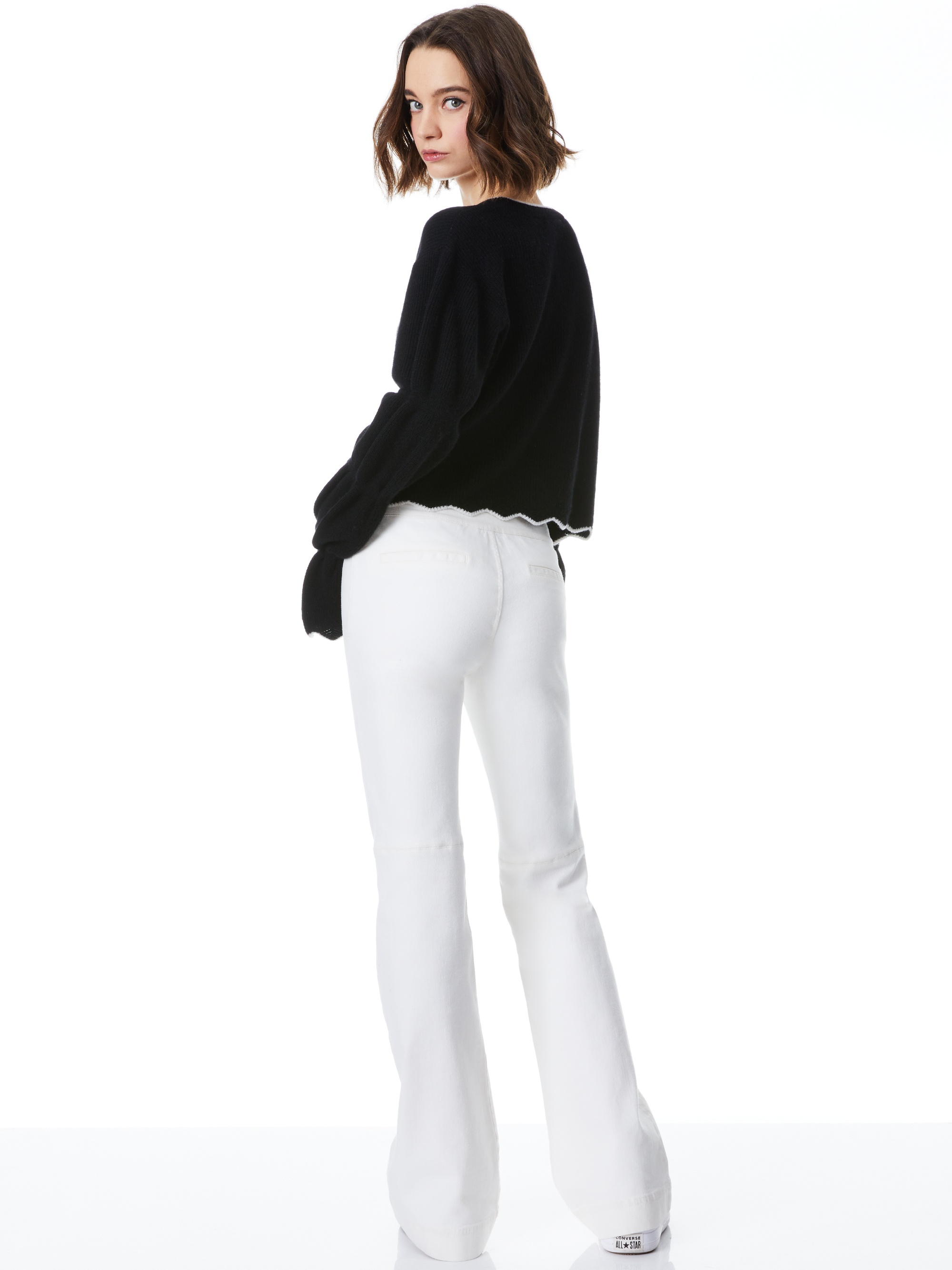 FOSS PUFF SLEEVE CROPPED PULLOVER - 3