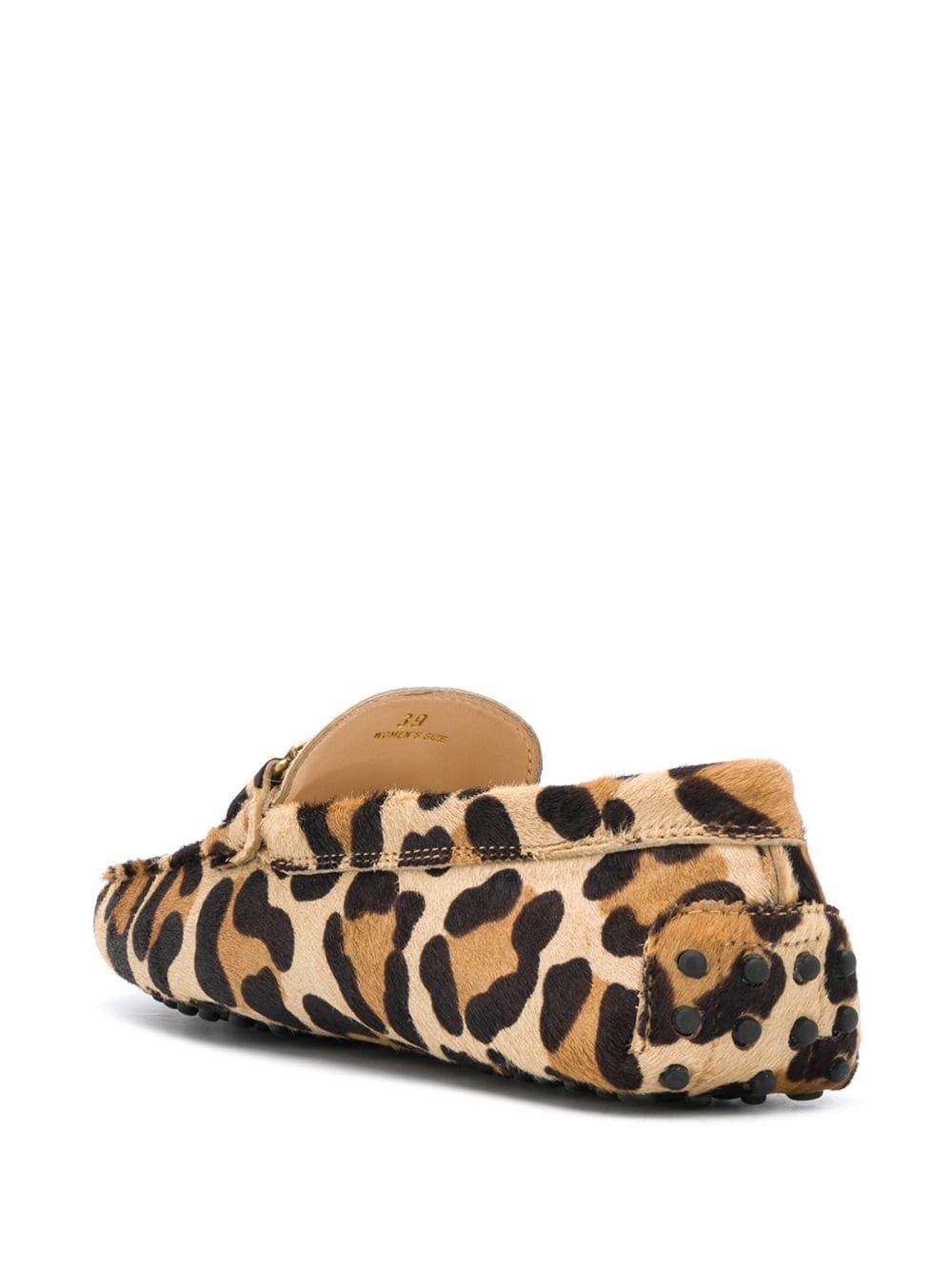 leopard-effect driving shoes - 3