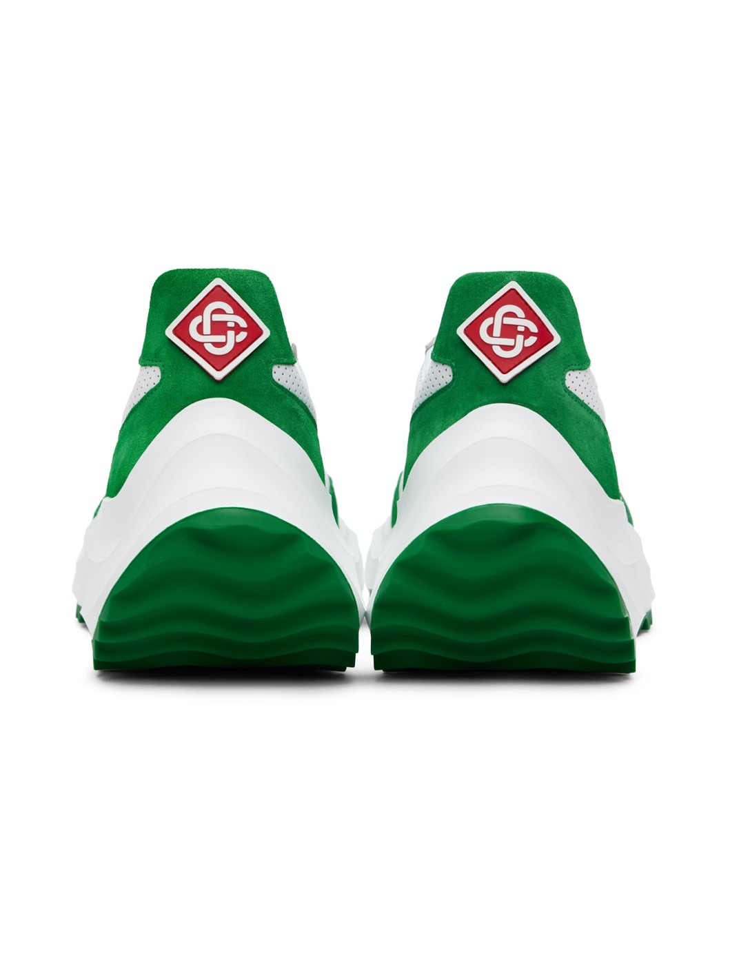 Green & White Atlantis Sneakers - 2