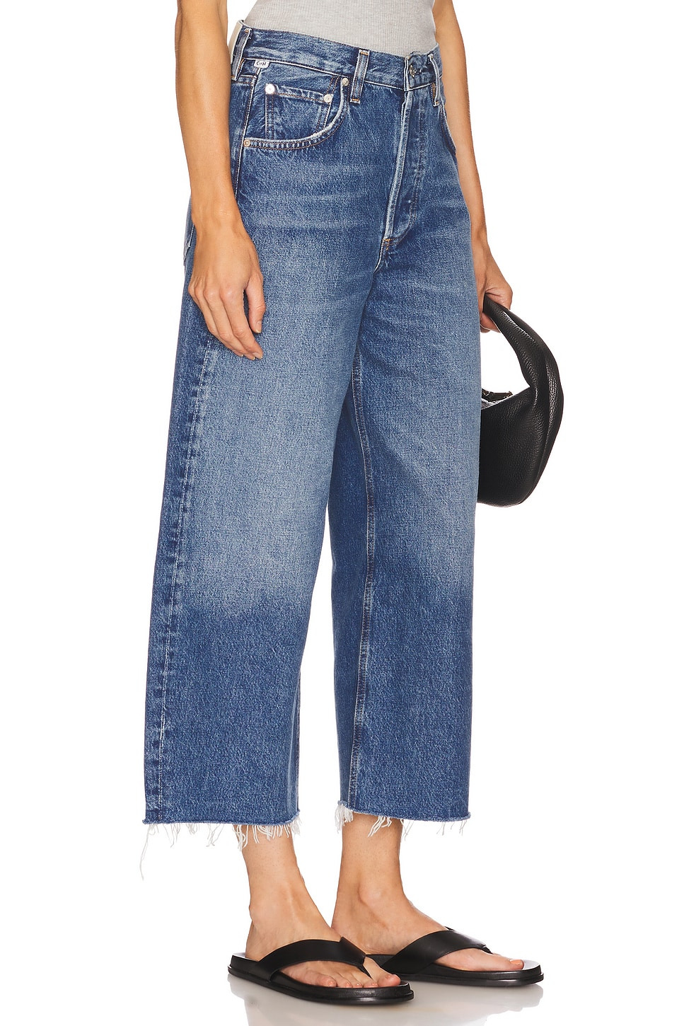 Ayla Undone Hem Crop - 2
