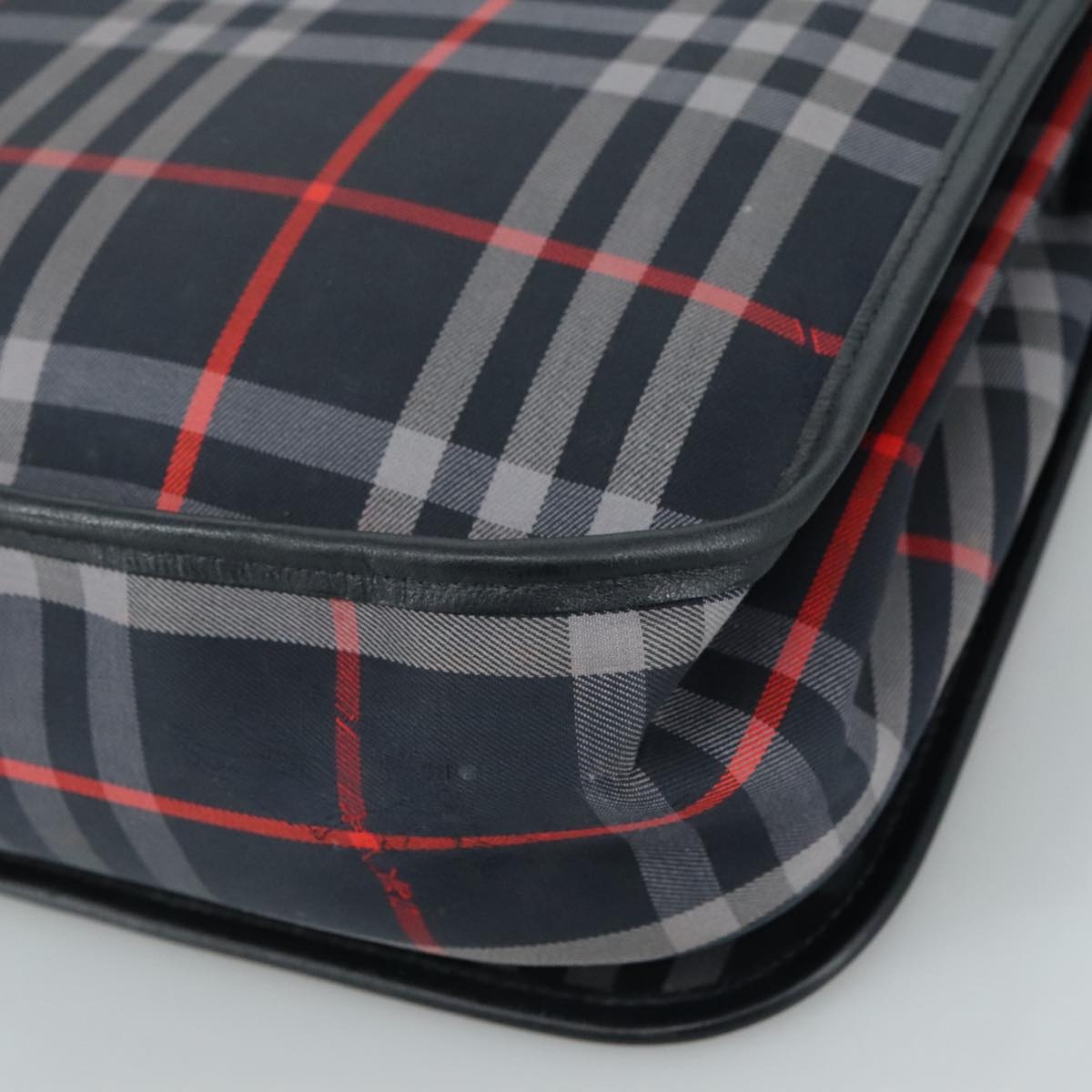 Burberry Nova Check Shoulder Bag Canvas Navy - 15
