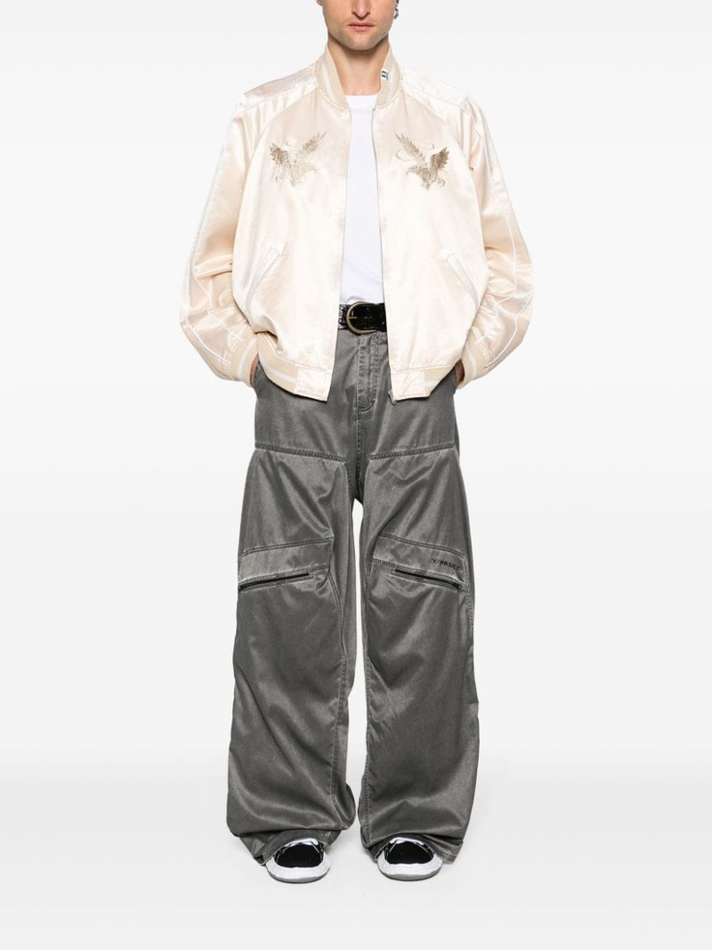 Maison MIHARAYASUHIRO Souvenir satin bomber jacket outlook