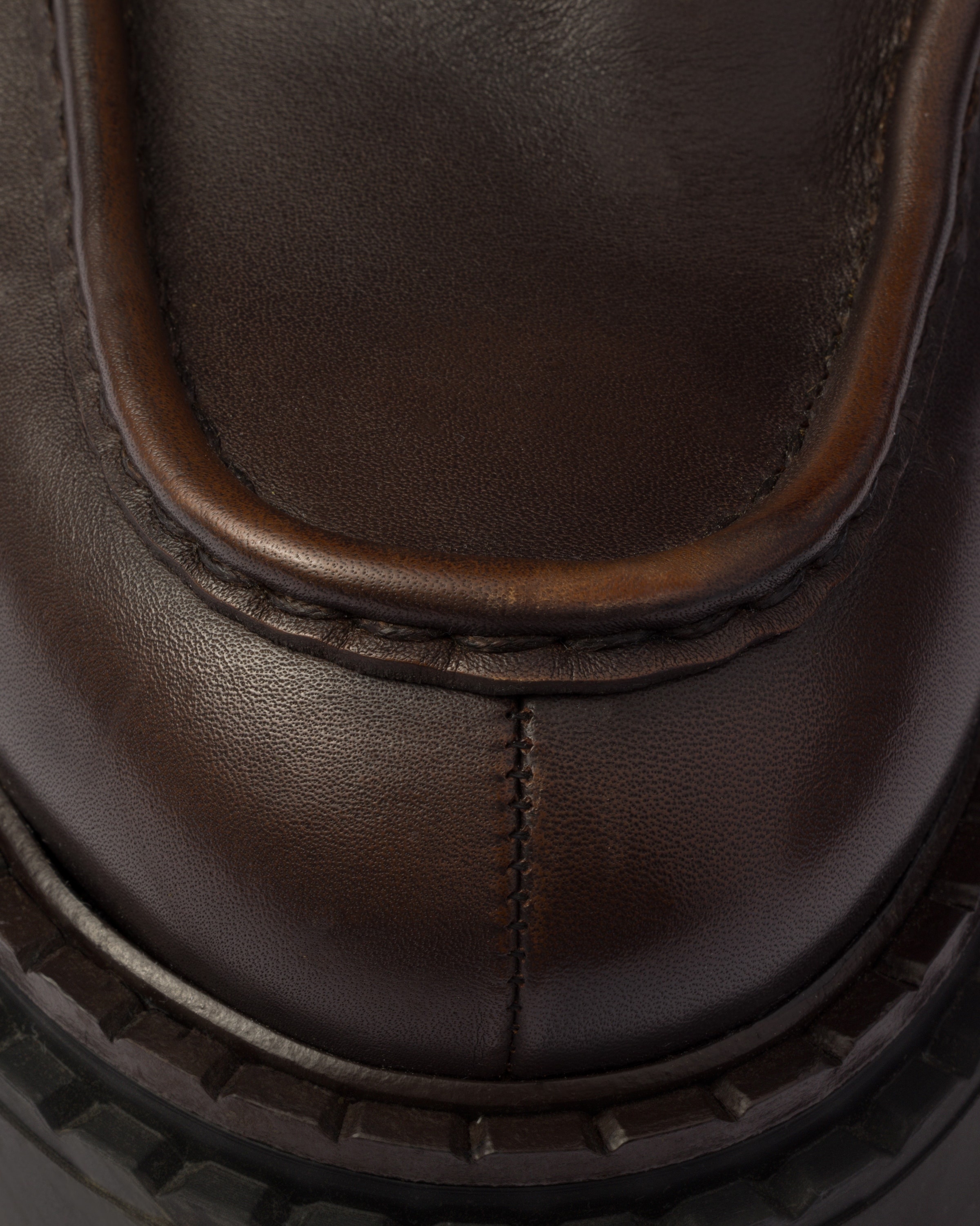 Double Chocolate leather loafers - 5