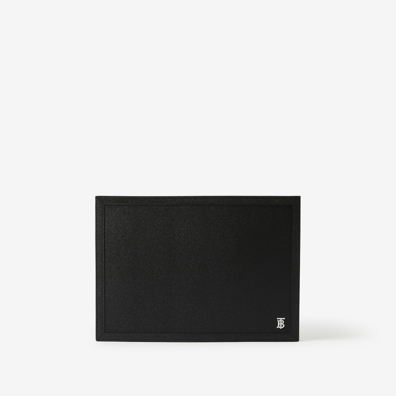 Monogram Motif Grainy Leather Zip Pouch 1