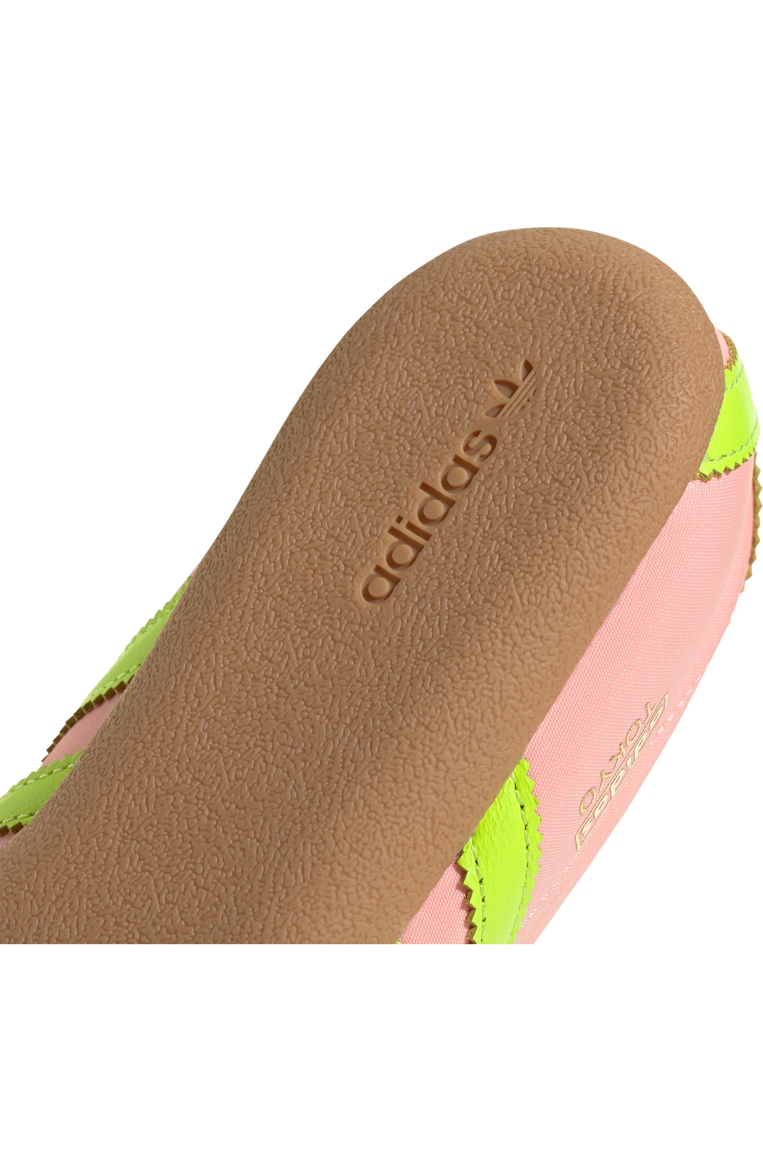 adidas Tokyo Low Top Suede Sneaker in Pink/Solar Yellow/Gum at Nordstrom - 8
