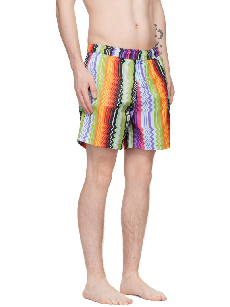 Multicolor Printed Swim Shorts 2