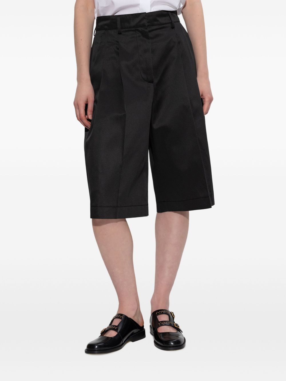 embroidered-logo shorts - 3