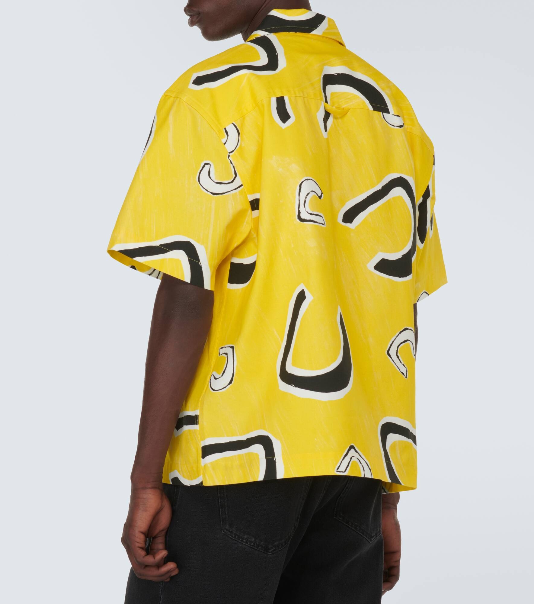 Jean printed cotton bowling shirt - 4
