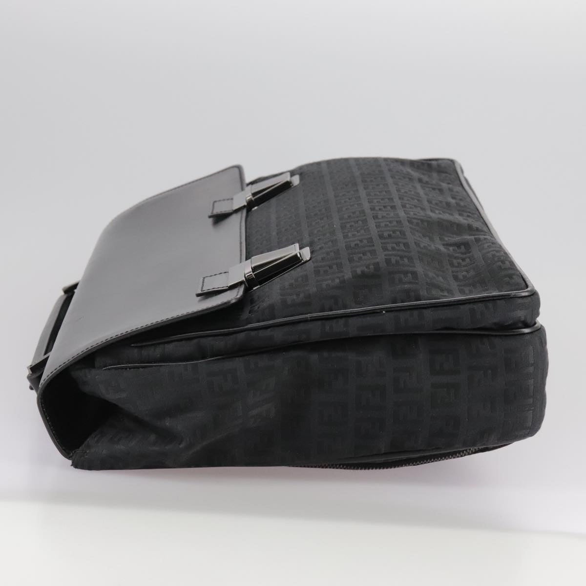 FENDI Zucchino Canvas Business Bag Black - 3