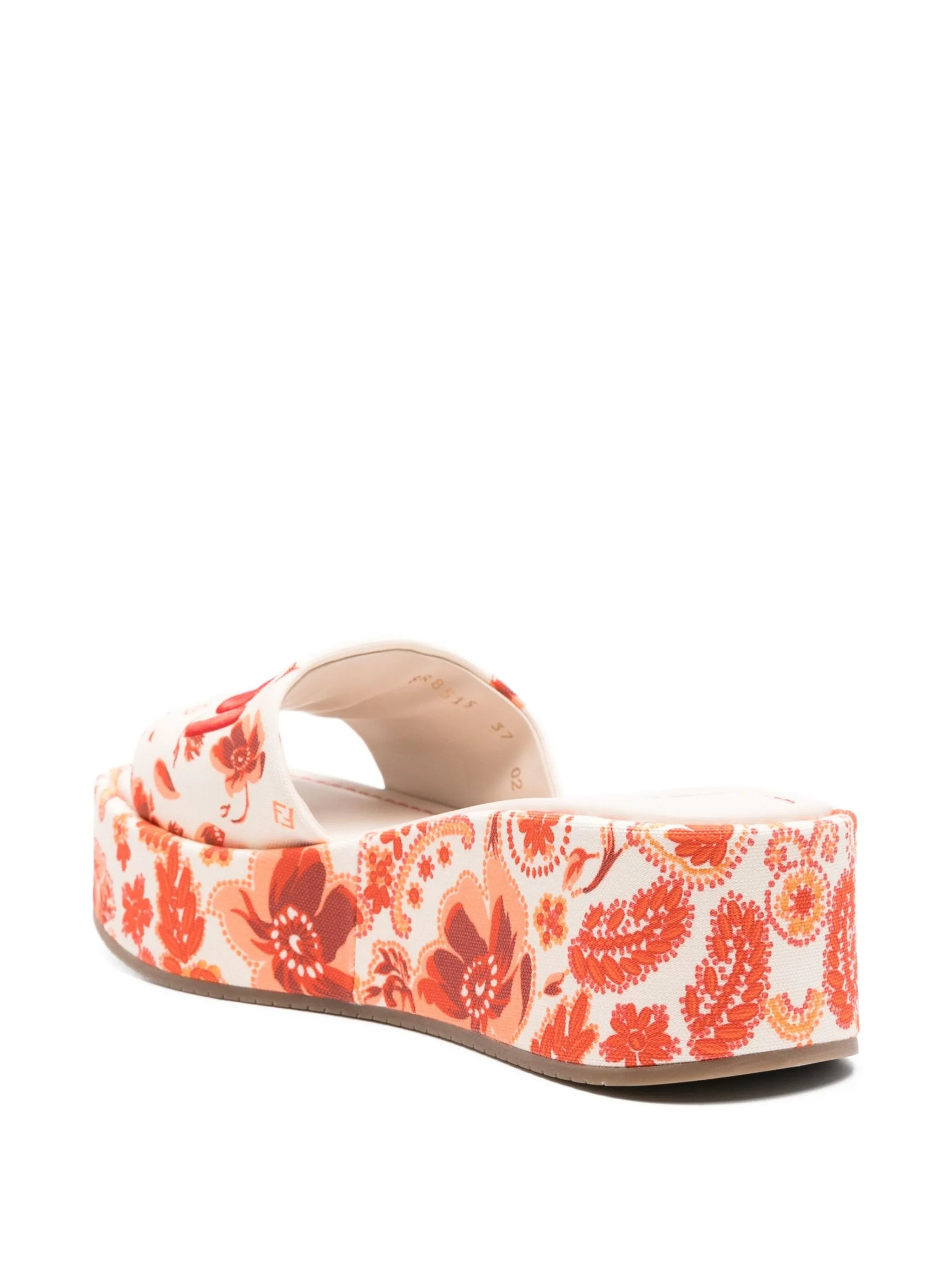 Fendi 55mm Sunshine Floral-print Sandals - 3