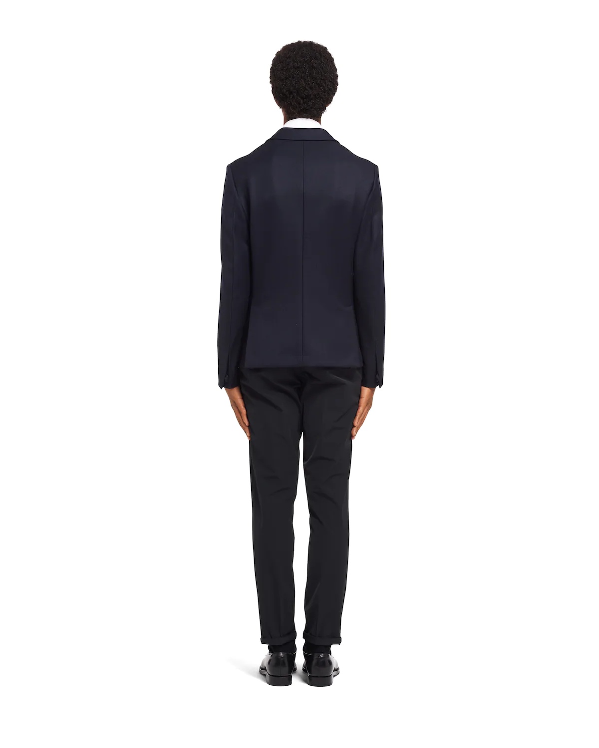 Single-breasted wool jacket - 4