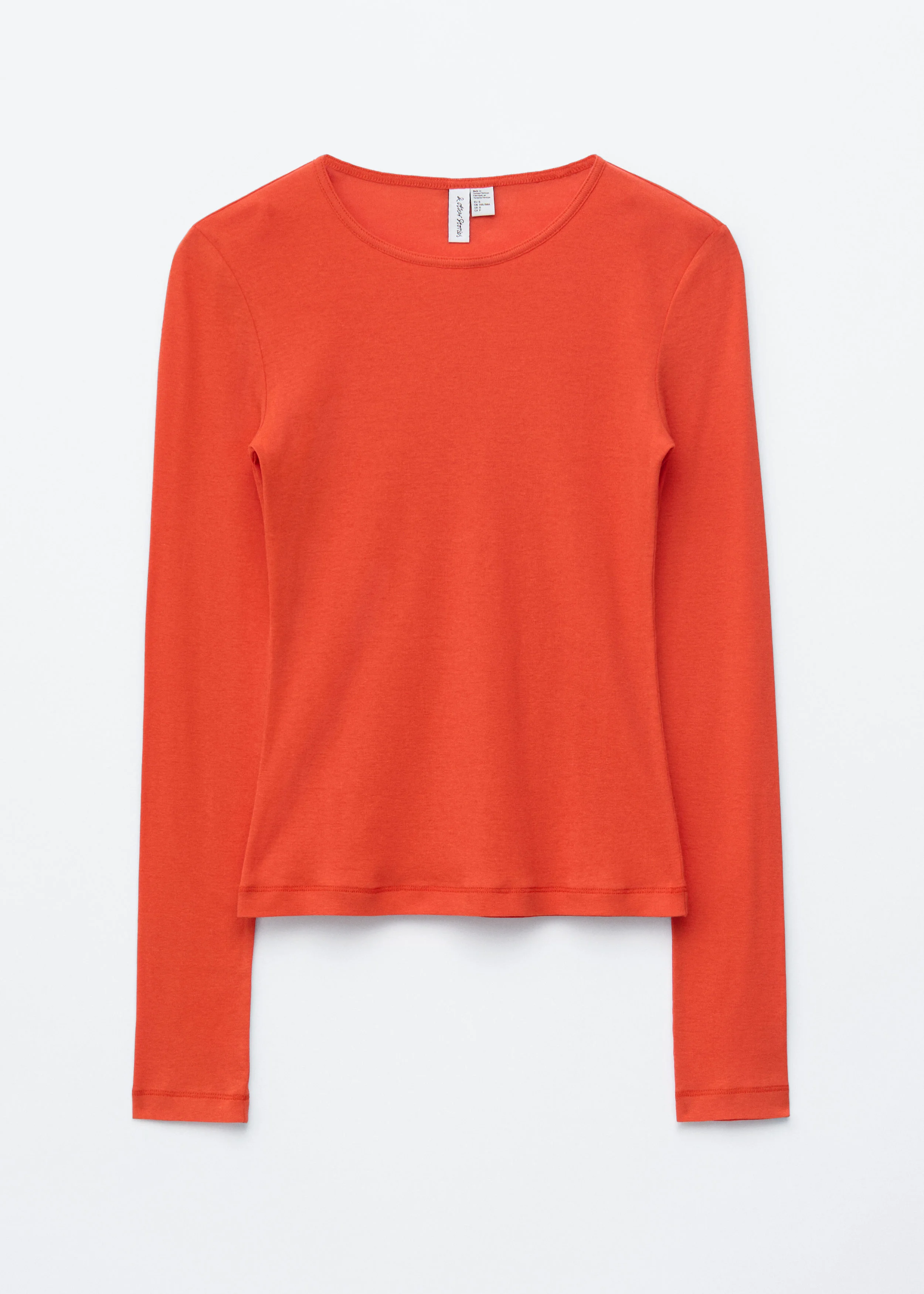 Long-Sleeve Cotton Top - 1