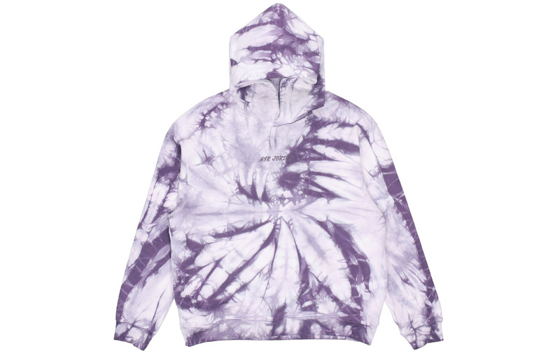 Men's Air Jordan Back Large Logo Printing Tie Dye Sports Purple DR2647-135 - 1