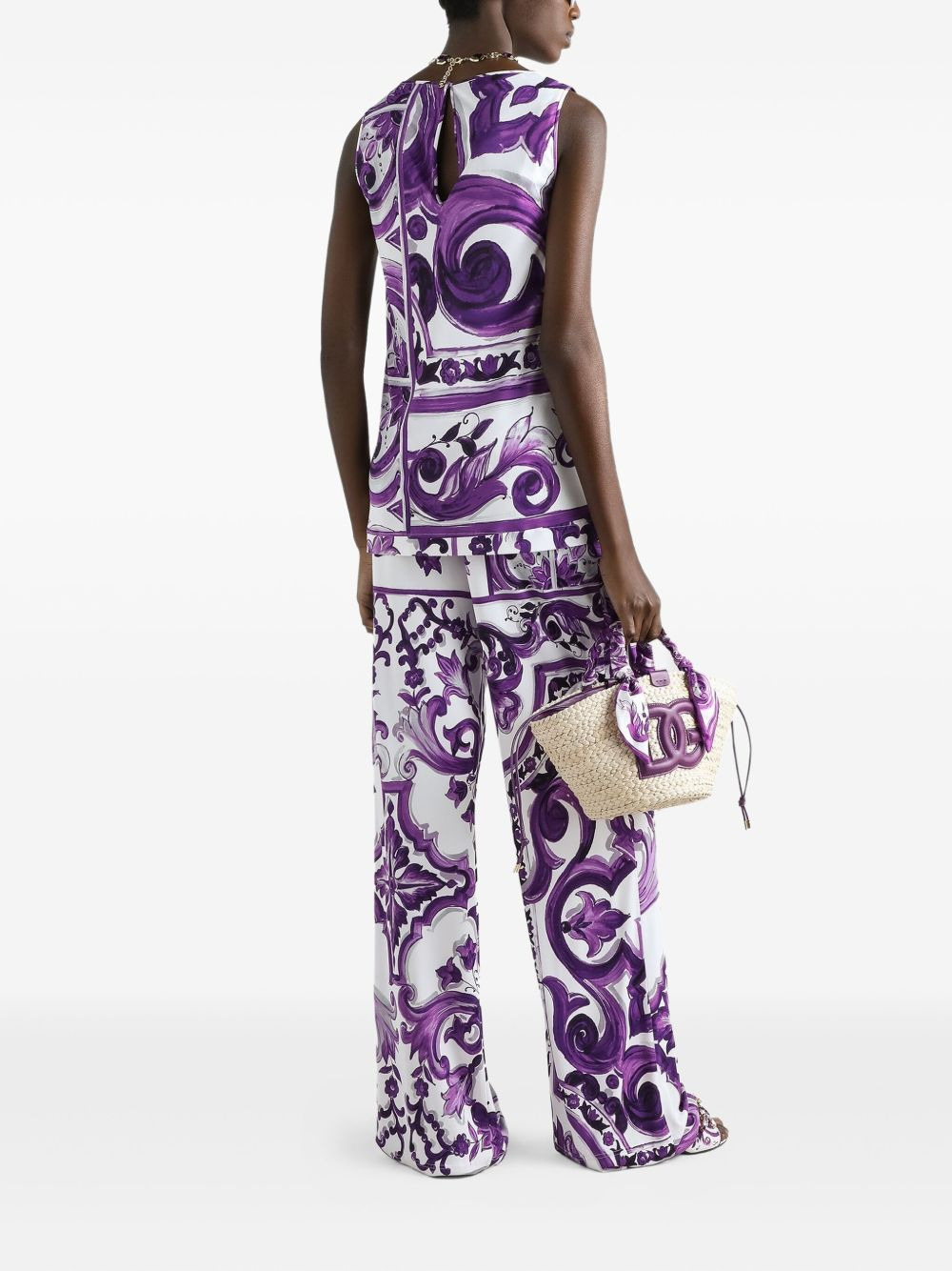 Dolce & Gabbana majolica print Top - 4