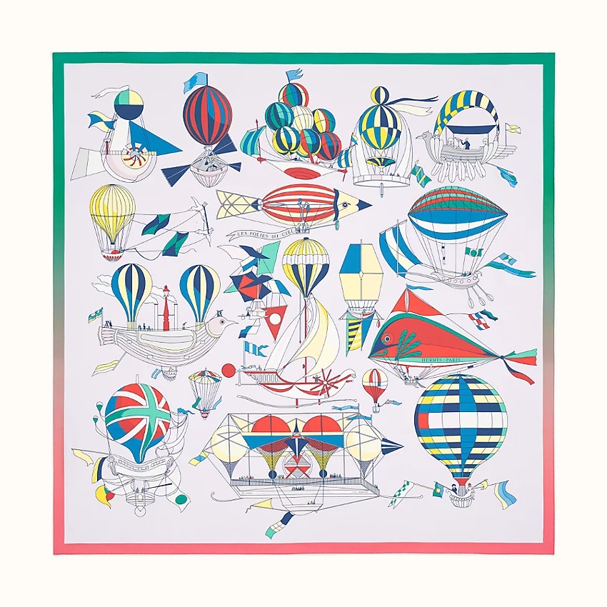 Les Folies du Ciel double face scarf 90 - 4
