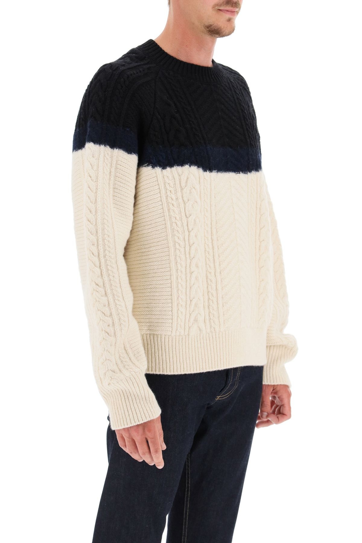 BICOLOR KNITTED SWEATER - 3