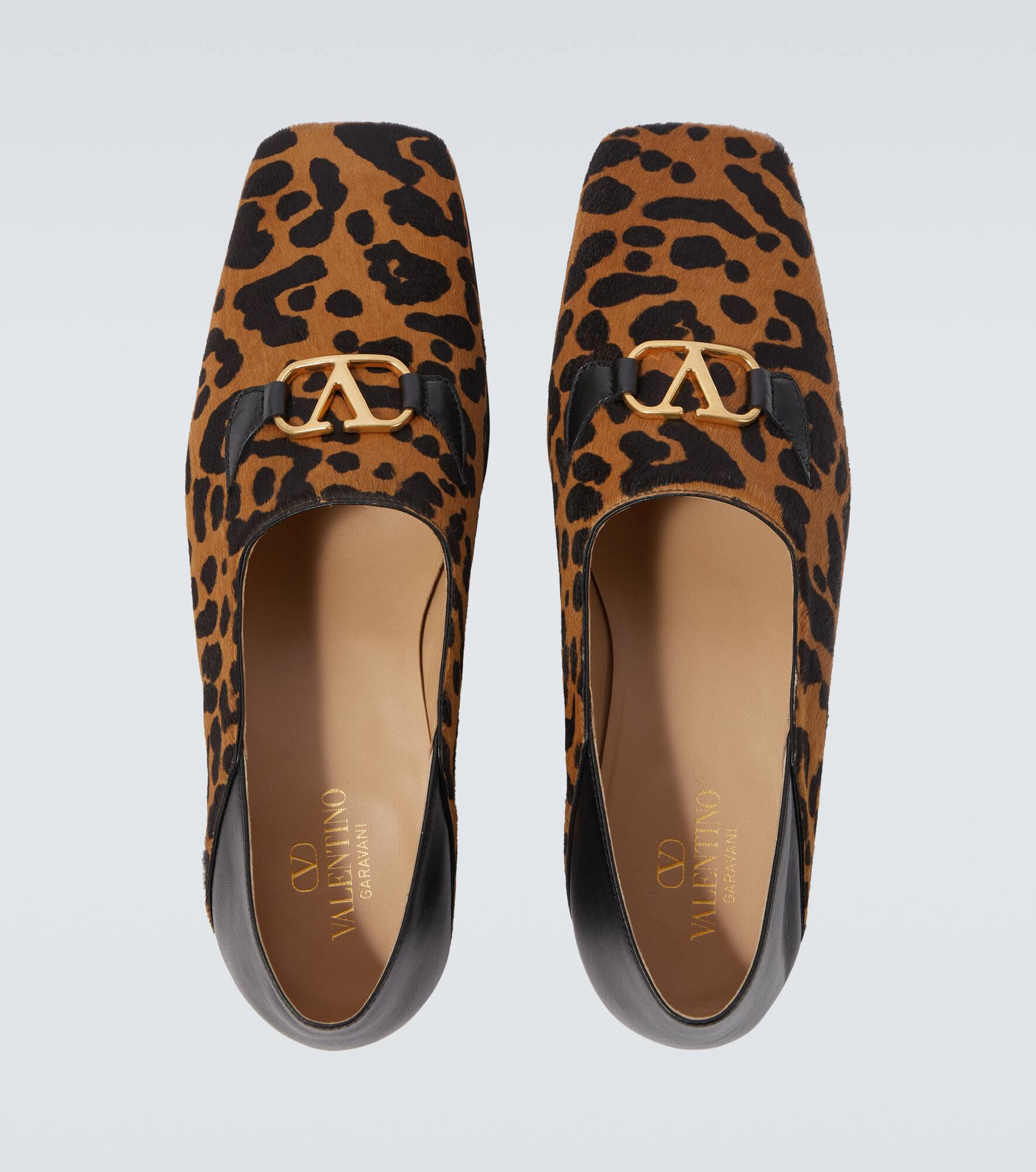 Babouche Fauve Éclat calf hair loafers - 4