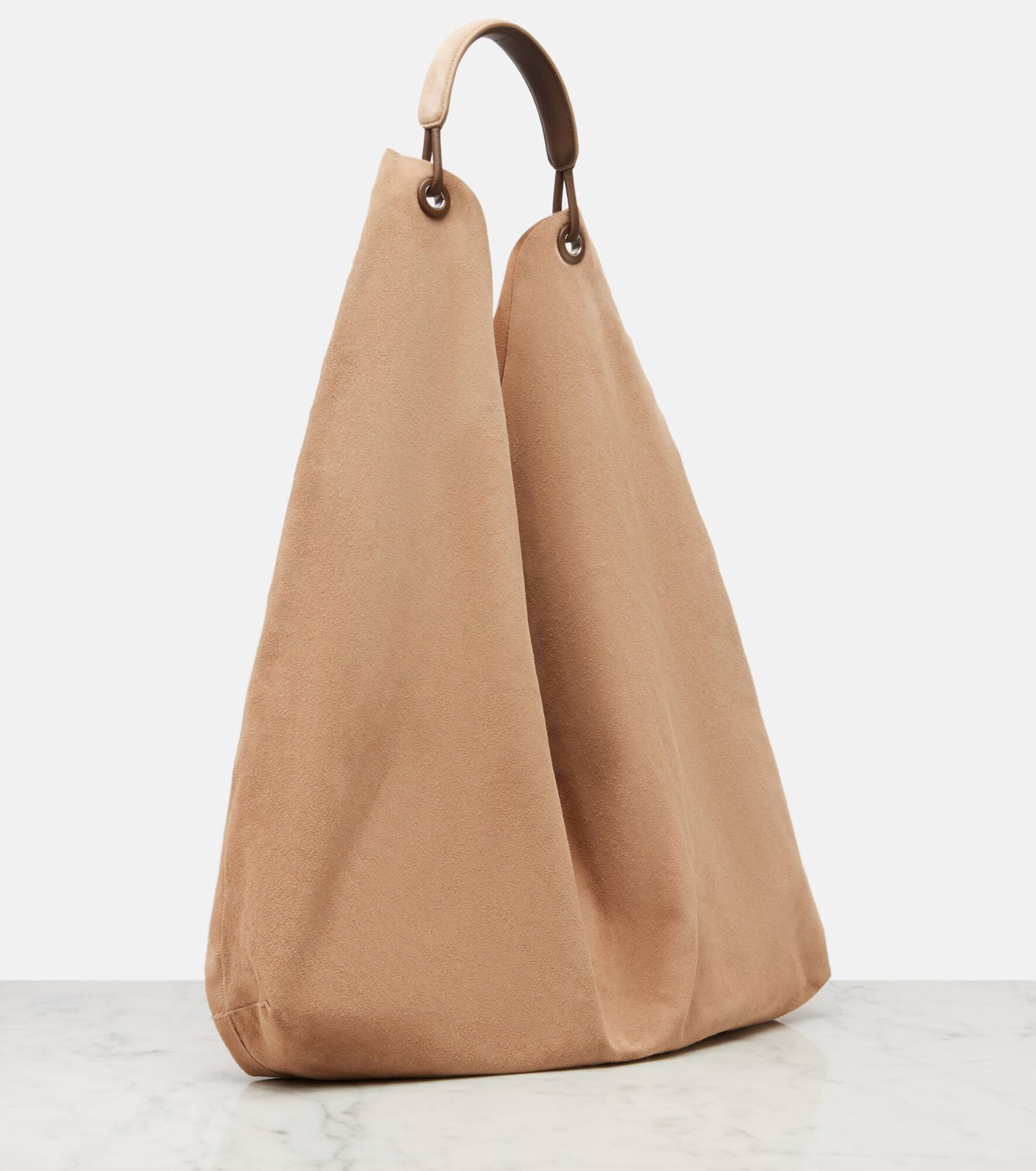 Bindle Three suede shoulder bag - 4