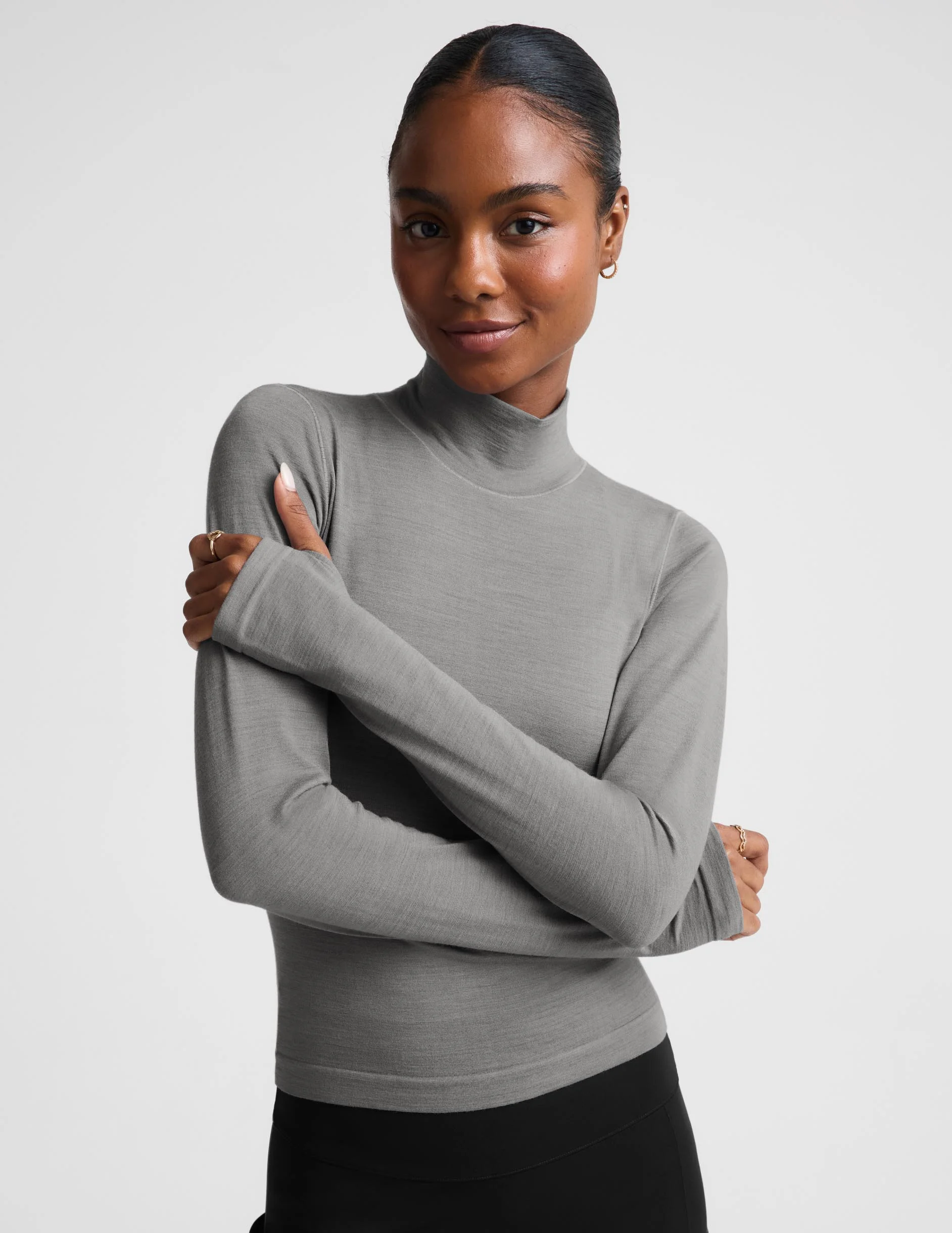 LuxeKnit Merino Wool Turtleneck - 1