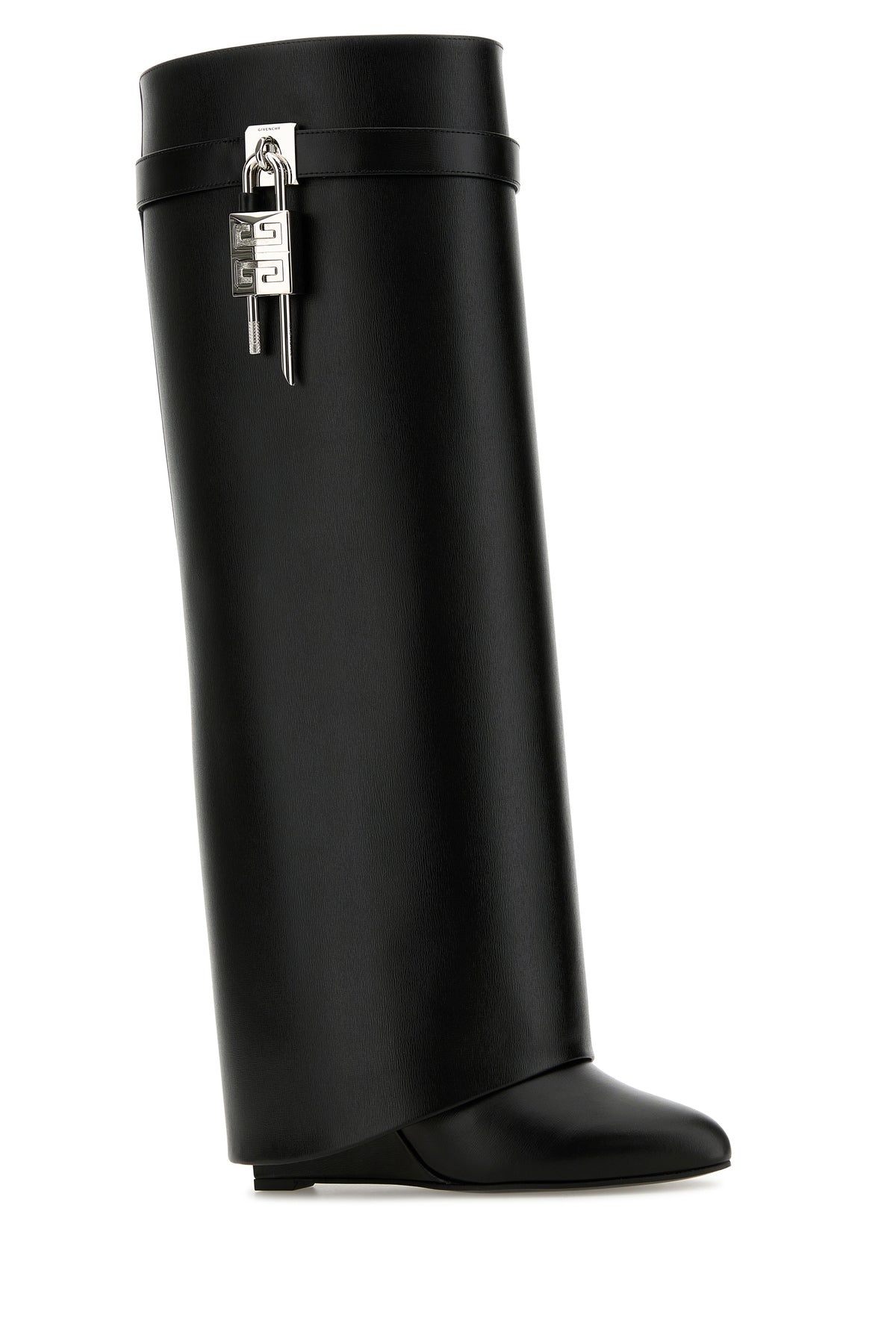 Black leather Shark Lock boots - 2