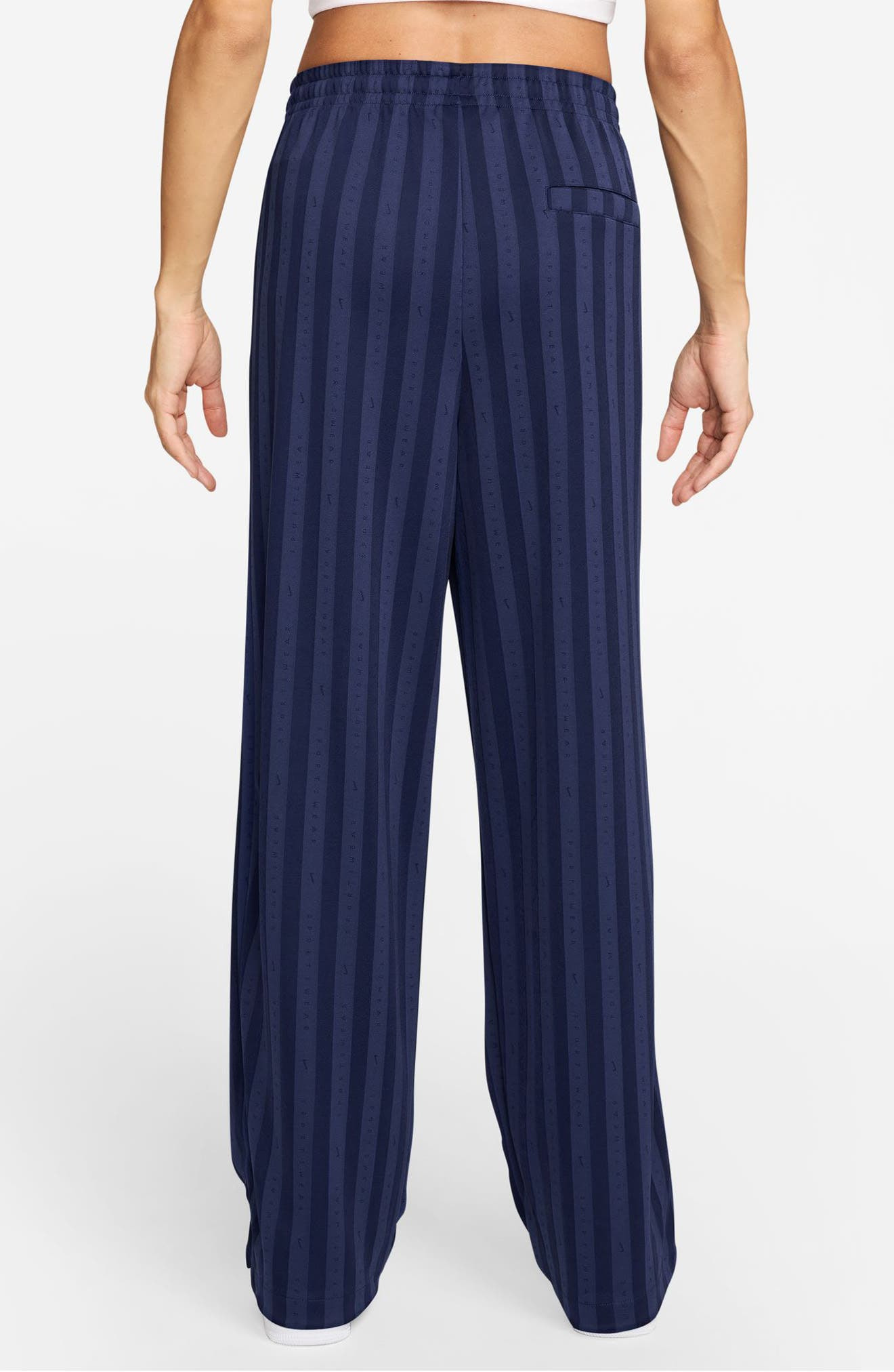Nike Stripe Jacquard Track Pants in Midnight Navy/Obsidian at Nordstrom - 2