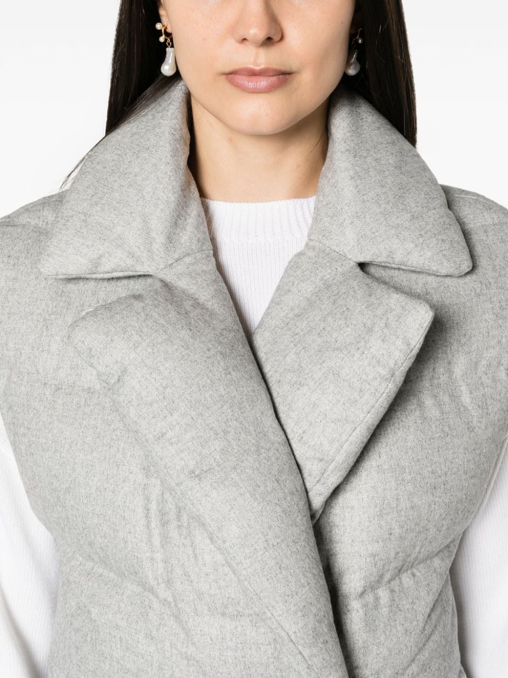 quilted padded gilet - 5