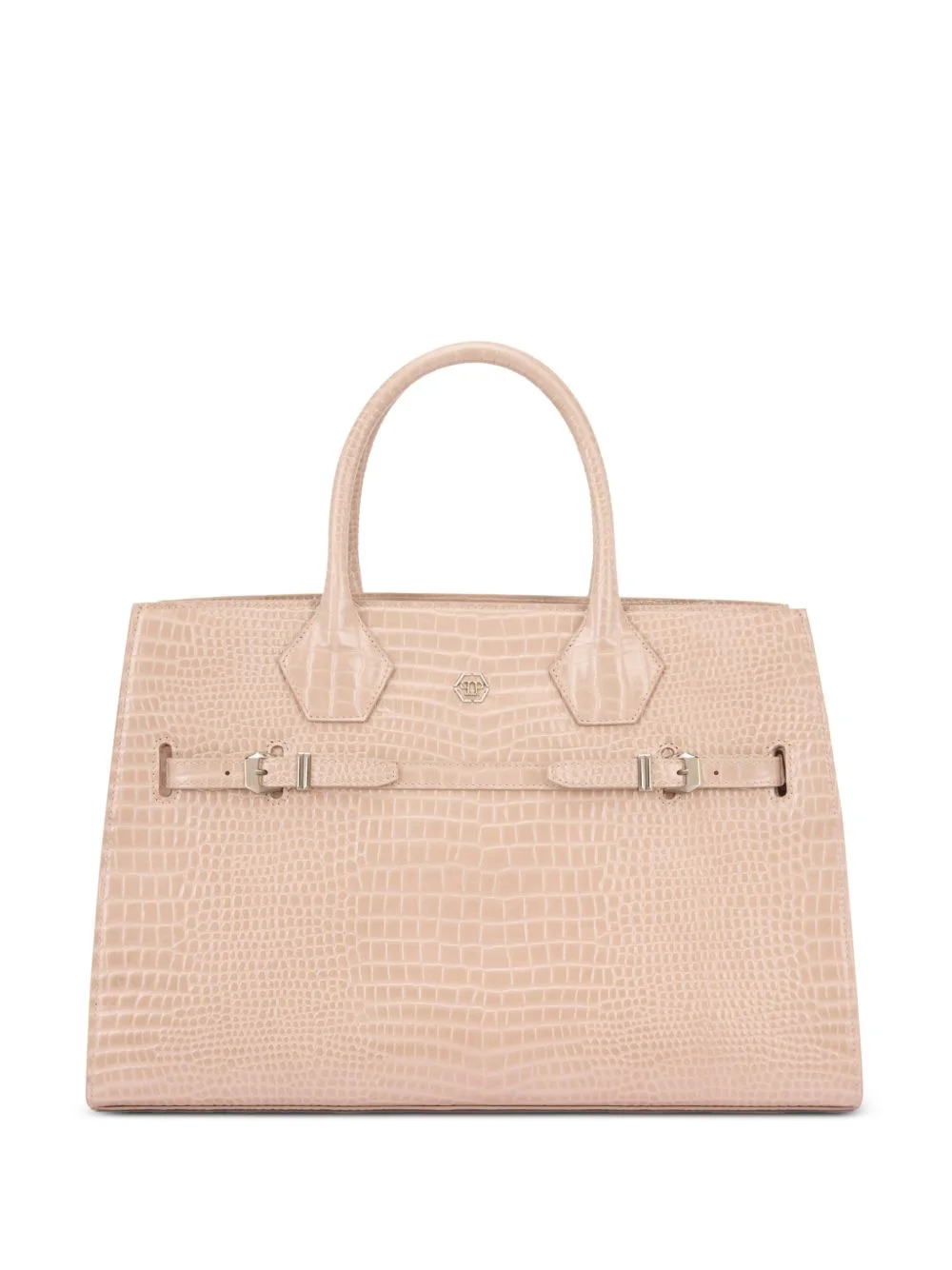 crocodile-effect tote bag - 1