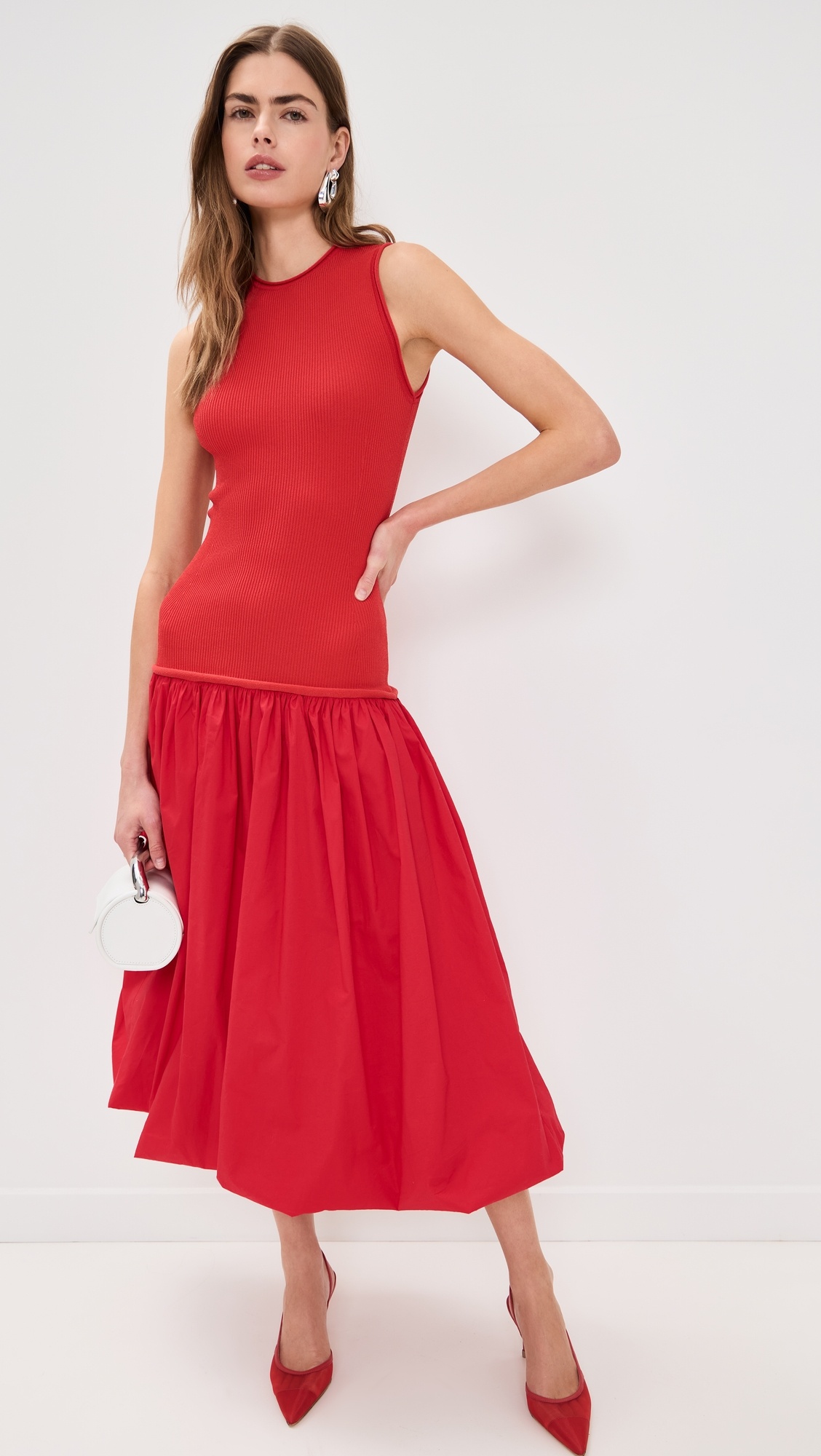 Yanez Poplin Combo Dress - 4