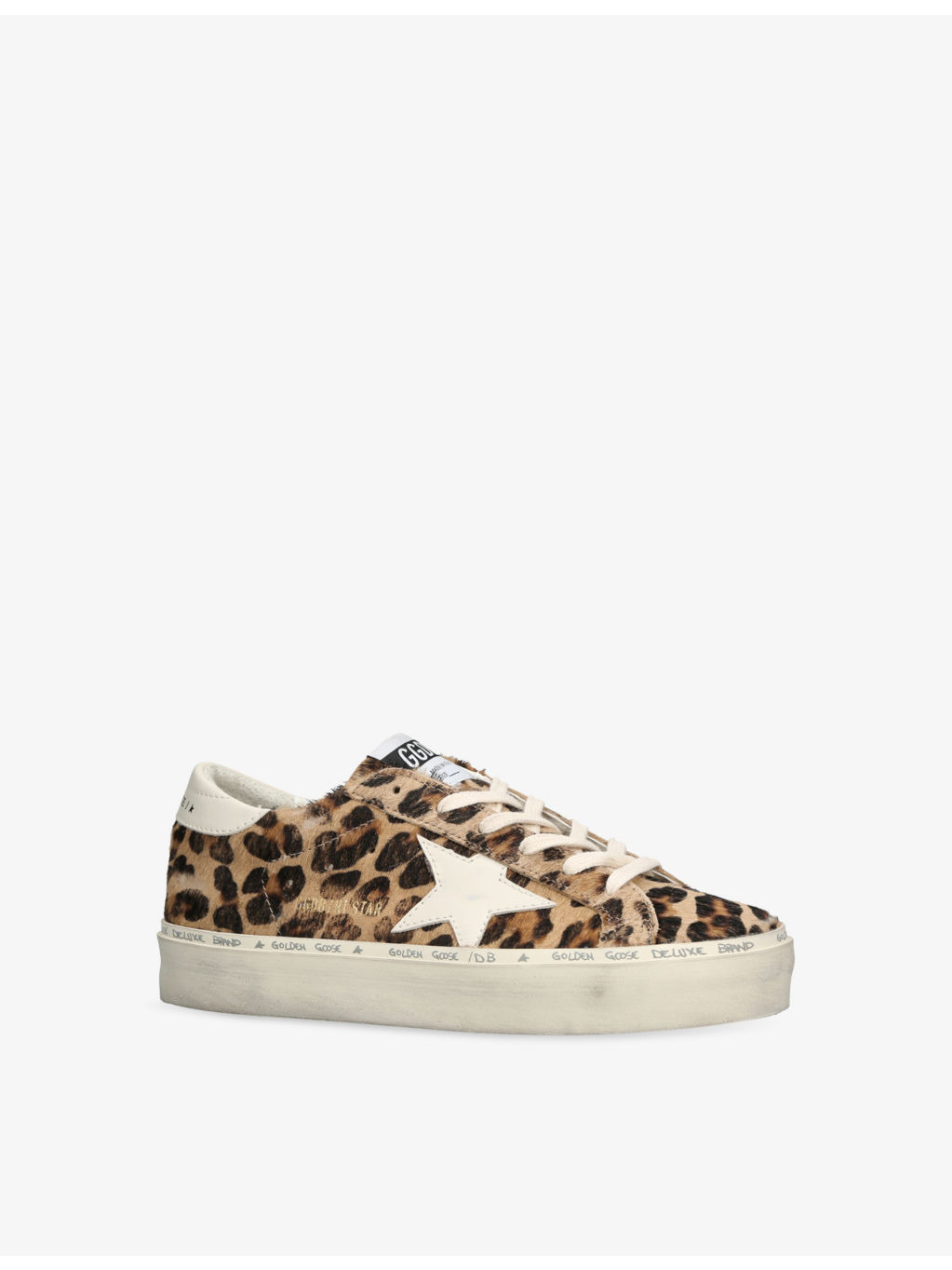 Women’s Hi Star Calf-Hair Low-Top Trainers - 3